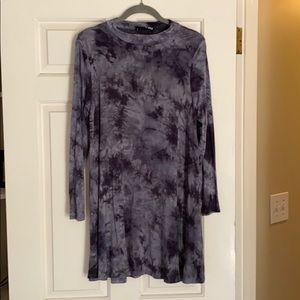 Audrey 3+1 Navy Tie Die Dress Size M NWOT
